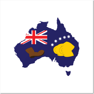 Australian Booting Flag 23 Posters and Art